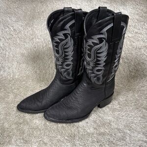 Mens Black Leather Size 8 26.5 Rock ‘Em